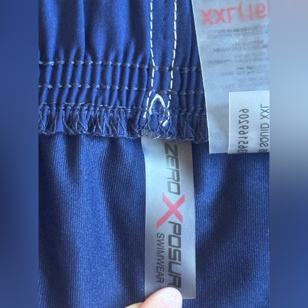ZeroXposur Women's Blue Swimwear Trunks woven board shorts UPF30 quick dry - Picture 3 of 4